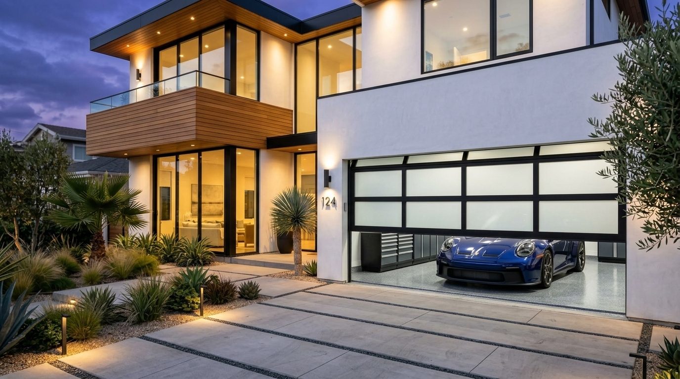Bilal Omari Garage Door Seal Pros Garage Door Gliding Open Revealing Warm Illuminated Interior